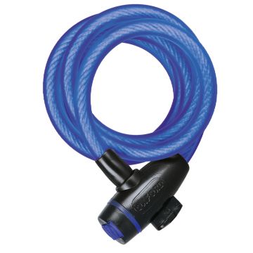 Antifurt cu cheie, 1,8m x 12mm, albastru