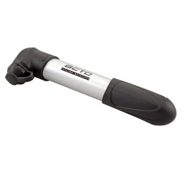 Pompa de mana Compact, din aluminiu, lungime 16cm, valva AV,FV,DV, culoare negru/argintiu