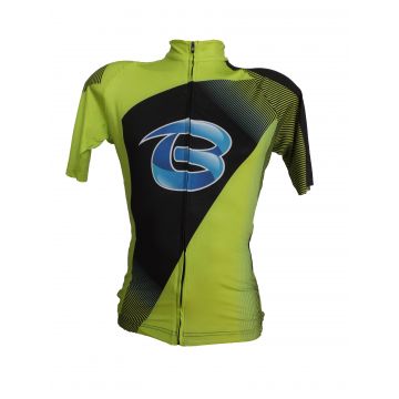 Tricou Ciclism Culoare Verde/Negru Culoare M