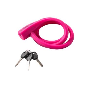 Antifurt cablu Extend Ticon silicon, roz, 12*1000mm