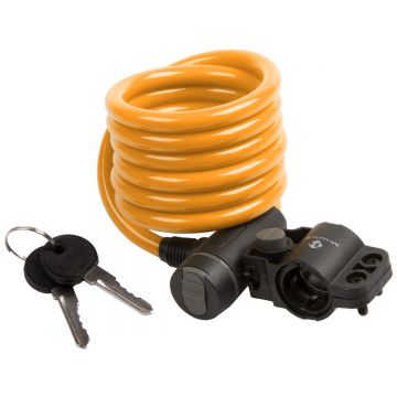 Antifurt cu cheie M-wave 10mm, orange, 1800mm