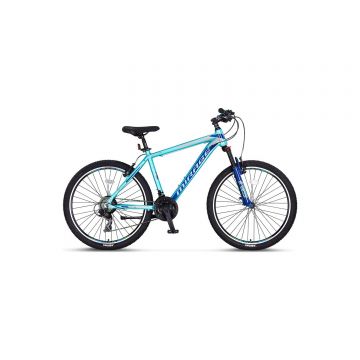 Bicicleta MTB Umit Mirage 2D, 21 viteze, culoare turcoaz, roata 24