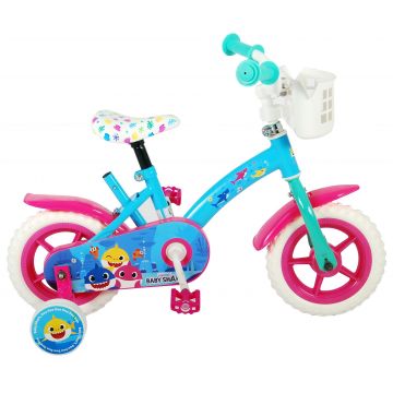 Bicicleta pentru copii Ocean, 10 inch, culoare albastru/roz, fara frana
