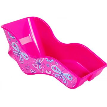 Scaun pentru papusi, Volare model cu fluturi, culoare roz