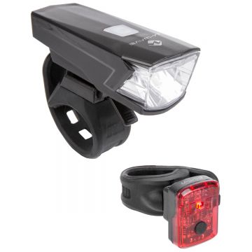 Lumini cu acumulator USB pentru bicicletă: 70 lumen, clip-on