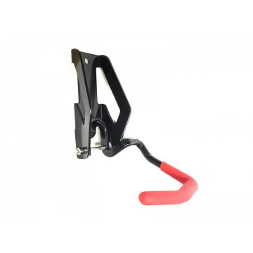 Depozitare biciclete metal suport universal roti negru/rosu