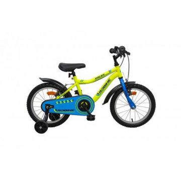 Bicicleta Copii Robike RBK-219160051 Racer, Roti 16inch, Cadru 203mm (Galben)