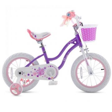Bicicleta copii RoyalBaby Star Girl Coaster Brake 14, Mov