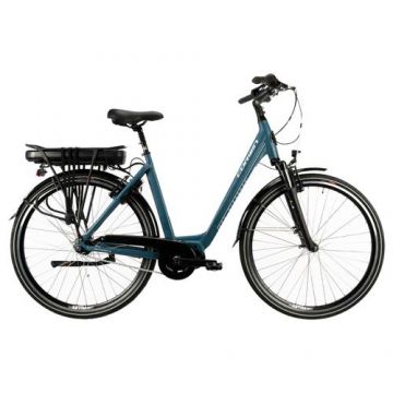 Bicicleta Electrica Corwin 28328, roti 28inch, L, Viteza maxima 25 km/h, Putere motor 250 W (Albastru)