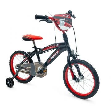 Bicicleta pentru copii Huffy 16inch, Moto X, Negru/Rosu