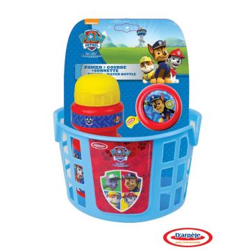 DArpeje - Accesorii bicicleta Paw Patrol (cos, sticla apa, clopotel)