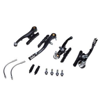 Set frane v-brake negre, fata-spate biciclete