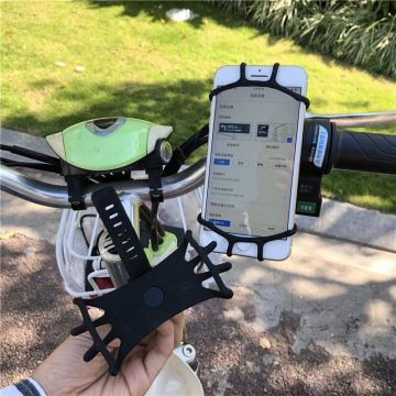 Suport universal bicicleta Swivel Silicone Bike Holder, Negru