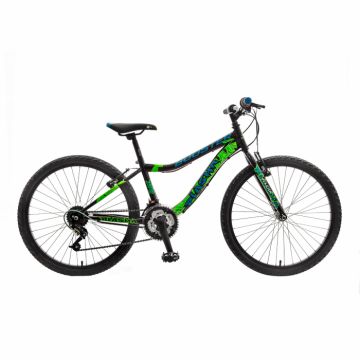 Bicicleta Copii Booster Plasma - 24 Inch, 3 x 6 Viteze, Negru-Verde