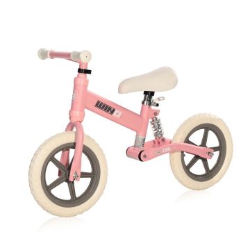 Bicicleta de echilibru fara pedale pentru fete 12 inch Lorelli Wind Roz