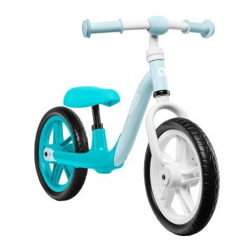 Bicicleta fara pedale, Lionelo, Alex, Usoara, Cu ghidon si sa reglabile, Greutate 3.3 Kg, Cu roti din spuma EVA, 12 inch, Turquoise