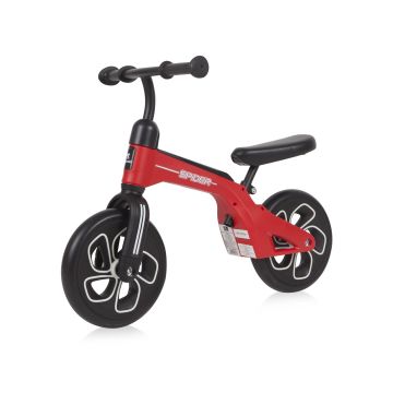 Bicicleta fara pedale unisex 10 inch Lorelli Spider rosu