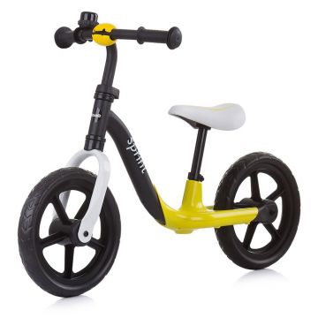 Bicicleta fara pedale unisex 12 inch Chipolino Sprint Galben