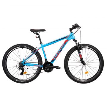 Bicicleta MTB Colinelli COL23, Marimea M, 27.5 inch, Albastru, Schimbator Shimano ST-EF500, 21 Viteze, Cadru Aluminiu, Frane V - Brake