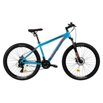 Bicicleta MTB Colinelli COL25, Marimea M, 27.5 inch, Albastru, Schimbator Shimano ST-EF500 EZ-FIRE PLUS, 24 Viteze, Cadru Aluminiu, Frane pe Disc