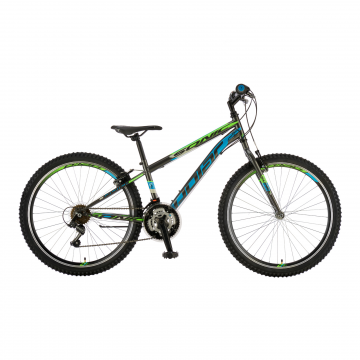 Bicicleta Mtb Polar Sonic - 26 Inch, Gri-Verde-Albastru