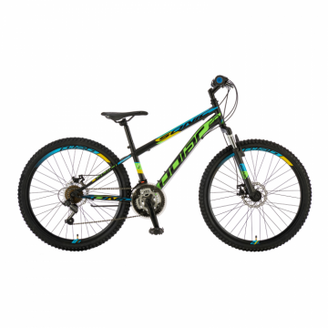 Bicicleta Mtb Polar Sonic Fs Disc - 26 Inch, Negru-Albastru-Verde