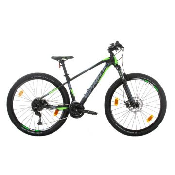 Bicicleta MTB Sprint Apolon 27.5 Negru Mat/Verde Neon 400 mm