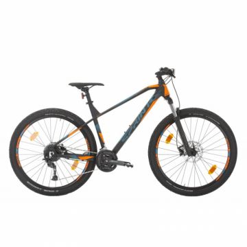 Bicicleta MTB Sprint Apolon 27.5 NegruMat Portocaliu - 400 mm