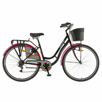 Bicicleta Oras Polar Grazia 6s - 28 inch, M, Negru