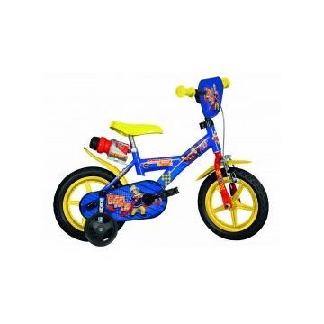 Bicicleta copii 3-5 ani, 12 inch, Pompierul Sam  Sip, Dino Bikes DB123GL SIP