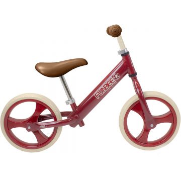 Bicicleta vintage fara pedale Funbee, Rosu, 12 inch