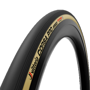 Anvelopa Vittoria Corsa Speed TLR, 700x28c, cream-negru