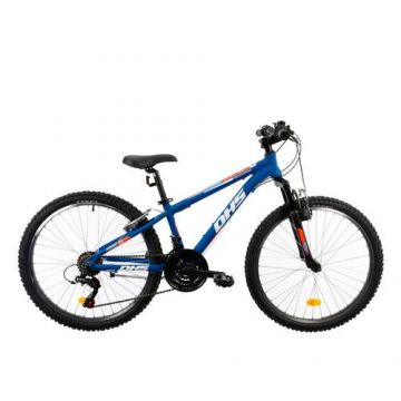 Bicicleta Copii DHS Terrana 2423, Roti 24inch, Frane V-Brake (Albastru)