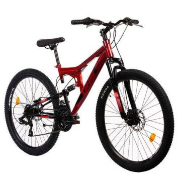 Bicicleta Mtb Terana 2743 FS - 27.5 Inch, M, Rosu