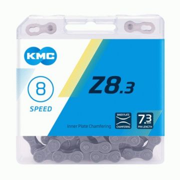 Lant bicicleta KMC Z 8.3, gri, 18-24 viteze