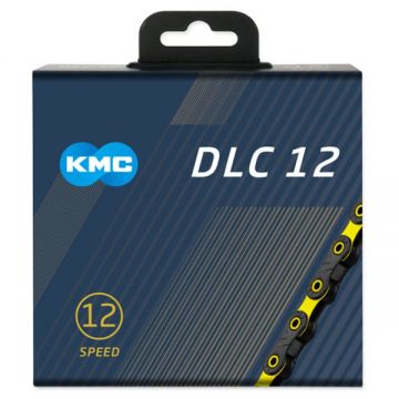 Lant Kmc DLC Negru-Galben 126 Z - Compatibil Shimano/Sram/Campagnolo