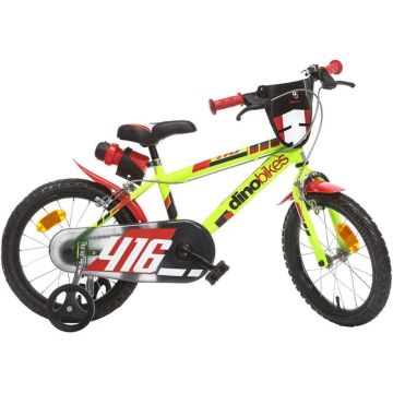 Bicicleta copii Dino Bikes 16 inch 416 galben