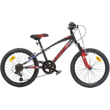 Bicicleta copii Dino Bikes 20 inch MTB baieti Sport negru cu 6 viteze si suspensie