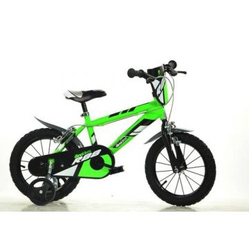 Bicicleta copii Dino Bikes R88, roti 14inch (Verde)