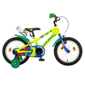 Bicicleta Copii Polar 2023 Dino, roti 14 Inch, Verde