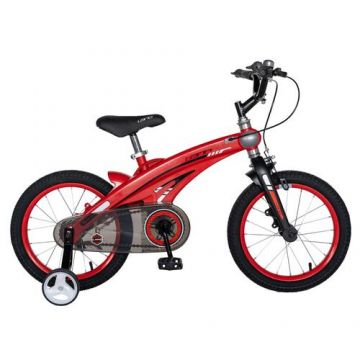 Bicicleta Copii Rich Baby W1639D, roti 16inch, cadru aliaj magneziu, frana C-Brake, roti ajutatoare, 4-6 ani, (Rosu/Negru) Bicicleta Copii Rich Baby W1639D, roti 16inch, cadru aliaj magneziu, frana C-Brake, roti ajutatoare, 4-6 ani, (Rosu/Negru)