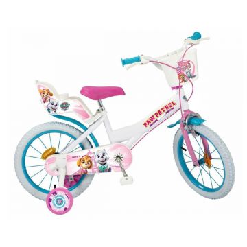 Bicicleta copii, Toimsa, Paw Patrol, 16 inch, Roz