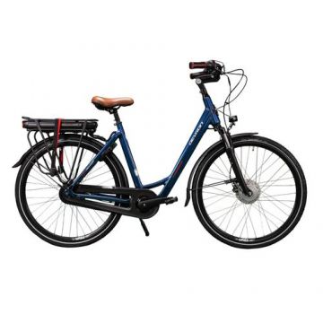Bicicleta Electrica Devron 28126, roti 28inch, XL, viteza maxima 25 km/h, motor 250 W, acumulator 14.5 Ah, Albastru