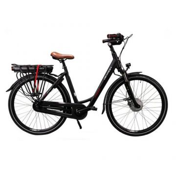 Bicicleta Electrica Devron 28126, roti 28inch, XL, viteza maxima 25 km/h, motor 250 W, acumulator 14.5 Ah, Negru