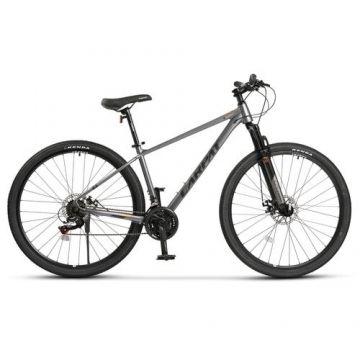 Bicicleta MTB Carpat Tanker C29312B 29inch, Schimbator spate Shimano Tourney TZ 7 viteze, Manete Secventiale 21 viteze, Roti 29 Inch, Cadru Aluminiu 6061, Frane pe Disc, Gri/Negru