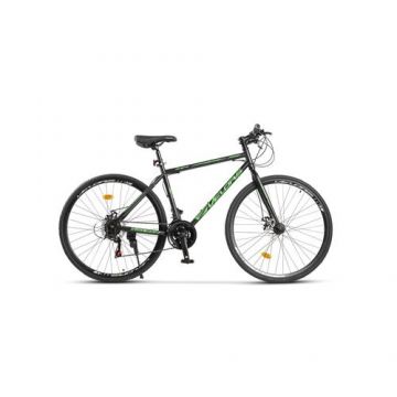 Bicicleta MTB-HT Velors V27305A, Schimbator Shiming TZ, 21 Viteze, Roti 27.5 Inch, Frane pe Disc, Negru/Verde