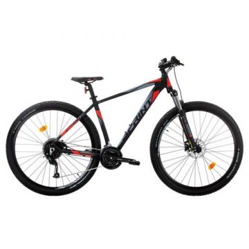 Bicicleta MTB Sprint Maverick Pro 27.5, 400mm, 2022, Negru Mat/Rosu