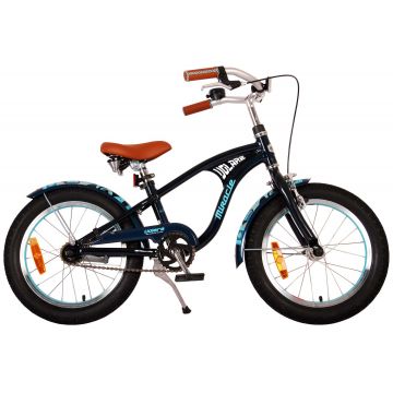Bicicleta pentru baieti Volare Miracle Cruiser, 16 inch, culoare albastru mat/negru, frana de mana fata si contra