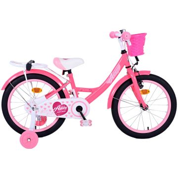 Bicicleta pentru fete Volare Ashley, 18 inch, culoare roz, frana de mana fata si contra