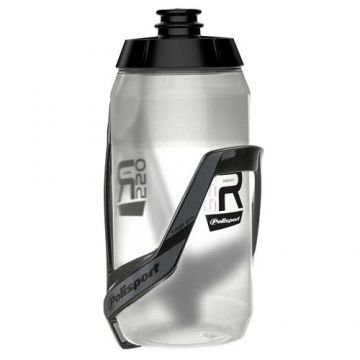 Suport Bidon Cage Pro + Bidon Apa R550 Polisport - 550 ml, set, Gri